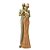 Estatueta Família Africana Coral e Nude em Resina A30cm x L7,5cm x C5cm - Imagem 1