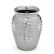 Vaso Decorativo Prateado Moderno Luxo Mesa Casa Aparador - Imagem 1