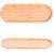 2 Bandeja Oval Bambu Travessa Gamela 45 x 17 cm Petisqueira - Imagem 3
