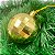 24 Enfeites Bola Dourada Glitter Arabesco Arvore Natal - Imagem 5