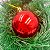 24 Enfeites Bola Vermelha Glitter Lisa Arvore Natal  7 CM - Imagem 5