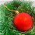 24 Enfeites Bola Vermelha Glitter Lisa Arvore Natal  7 CM - Imagem 3