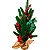 Árvore de Natal 40 CM Pequena Decorada Mini Pinha Azevinho - Imagem 1