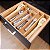 Porta Talheres Bambu Extensível Organizador Gaveta Divisória - Imagem 5