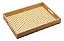Bandeja Retangular Bambu Palha Decorativa Indiana Palhinha - Imagem 1