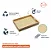 2 Bandeja Retangular Bambu Grande Decorativa Indiana Palha - Imagem 5