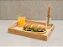 2 Bandeja Retangular Bambu Grande Decorativa Indiana Palha - Imagem 4
