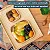 2 Bandeja Retangular Bambu Grande Decorativa Indiana Palha - Imagem 8