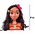 Boneca Moana Busto Com Acessórios Penteado Disney Original - Imagem 4
