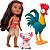 Boneca Moana e Porquinho Pua + Galo Hei Hei Disney Original - Imagem 1