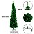 Árvore de Natal 1,80 M 580 Galhos Slim Luxo Verde Premium - Imagem 4