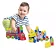 Brinquedo Educativo Carrinho De Puxar Bloco Didatico Montar - Imagem 4