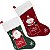 2 Enfeites Natal Bota Natalina Boneco Neve Grande Papai Noel - Imagem 1