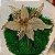 12 Enfeite Natal Decoração Flor Poinsettia Dourada Premium - Imagem 7
