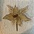 12 Enfeite Natal Decoração Flor Poinsettia Dourada Premium - Imagem 8