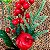 12 Enfeite De Natal Decoração Haste Azevinho Galho Vermelho - Imagem 4