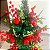 12 Enfeite De Natal Decoração Haste Azevinho Galho Vermelho - Imagem 7