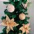 6 Bola Branca Com Fios Dourados Arvore de Natal Luxo 8 CM - Imagem 4