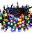 Pisca Pisca LED 100 Leds Fio Verde Luz Colorido Arvore Natal - Imagem 1