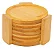 Jogo Porta Copos Redondo Bambu 6 Peças e Suporte Mesa Estilo - Imagem 8