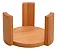 12 Porta Copos Redondo Bambu Suporte Sofa Copo Mesa Estilo - Imagem 5