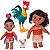 Boneca Moana Baby  Simea Porco Puá Pequeno Galo Hei Hei - Imagem 1