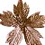 6 Enfeite Natal Decoração Flor Poinsettia Champagne Premium - Imagem 7