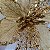 12 Enfeite Flor Poinsettia Champagne Dourada Árvore de Natal - Imagem 4