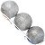 9 Bola Prata Glitter Árvore de Natal 8 CM Prateada Luxo - Imagem 6