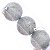 9 Bola Prata Glitter Árvore de Natal 8 CM Prateada Grande - Imagem 8