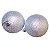 9 Bola Prata Glitter Árvore de Natal 8 CM Prateada Grande - Imagem 4