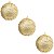 6 Bola Dourada Glitter Árvore de Natal 8 CM Prateada Grande - Imagem 5