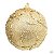 9 Bola Dourada Glitter Árvore de Natal 8 CM Dourado Grande - Imagem 3