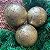 9 Bola Dourada Glitter Árvore de Natal 8 CM Dourado Grande - Imagem 8