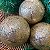 9 Bola Dourada Glitter Árvore de Natal 8 CM Dourado Grande - Imagem 4
