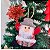 9 Enfeite Árvore Natal Papai Noel Pendente Decoração Feltro - Imagem 3