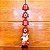 9 Enfeite Árvore Natal Papai Noel Pendente Decoração Feltro - Imagem 7