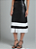Saia Margot Bicolor com Fenda - Imagem 1