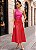 Conjunto Regata Um Ombro e Saia Godê Gabi Duo Colour em Couro Sintético Premium - Imagem 4