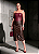 Conjunto Duo Colour Cropped Corset e Saia Lápis Luiza em Couro Sintético Premium - Imagem 2