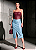 Conjunto Duo Colour Cropped Corset e Saia Lápis Luiza em Couro Sintético Premium - Imagem 1
