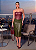 Conjunto Duo Colour Cropped Corset e Saia Lápis Luiza em Couro Sintético Premium - Imagem 9