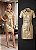 Vestido Gisele em Couro Sintético Metalizado Premium - Imagem 1