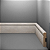 RODAPE EUCAFLOOR MDF 7CM ESTILO 8 - 2,40M - Imagem 1