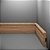 RODAPE EUCAFLOOR MDF 7CM ESTILO 10 - 2,40M - Imagem 1