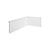 RODAPE POLIESTIRENO FINOTTATO BRANCO 10CM FRISADO SLIM 10MM - 2,40M - Imagem 1