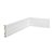 ALIZAR POLIESTIRENO FINOTTATO BRANCO 7CM LISO 15MM - 2,40M - Imagem 1