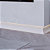 RODAPE EMBUTIDO L ALUMINIO BRANCO - 3M - Imagem 5