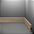 RODAPE EUCAFLOOR MDF 5CM ESTILO 18 - 2,40M - Imagem 1