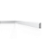 RODAPE POLIESTIRENO GART WALLSTYL WB5 BRANCO 5CM LISO 13MM - 2,44M - Imagem 3